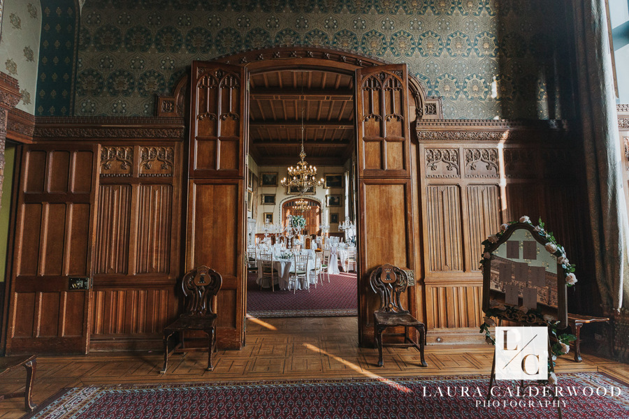 Mirror seating plan at Carlton Towers