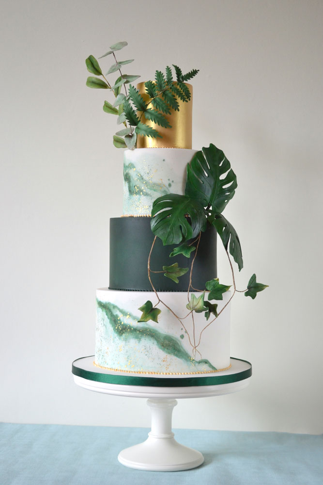 green and gold wedding cake favourite wedding cakes of 2022