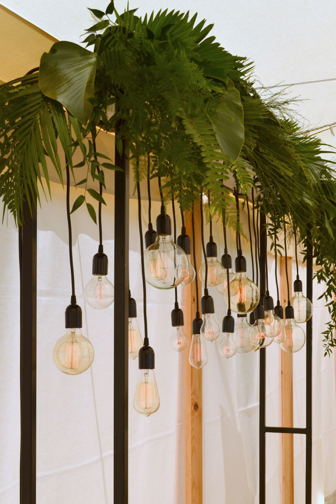 foliage wedding styling